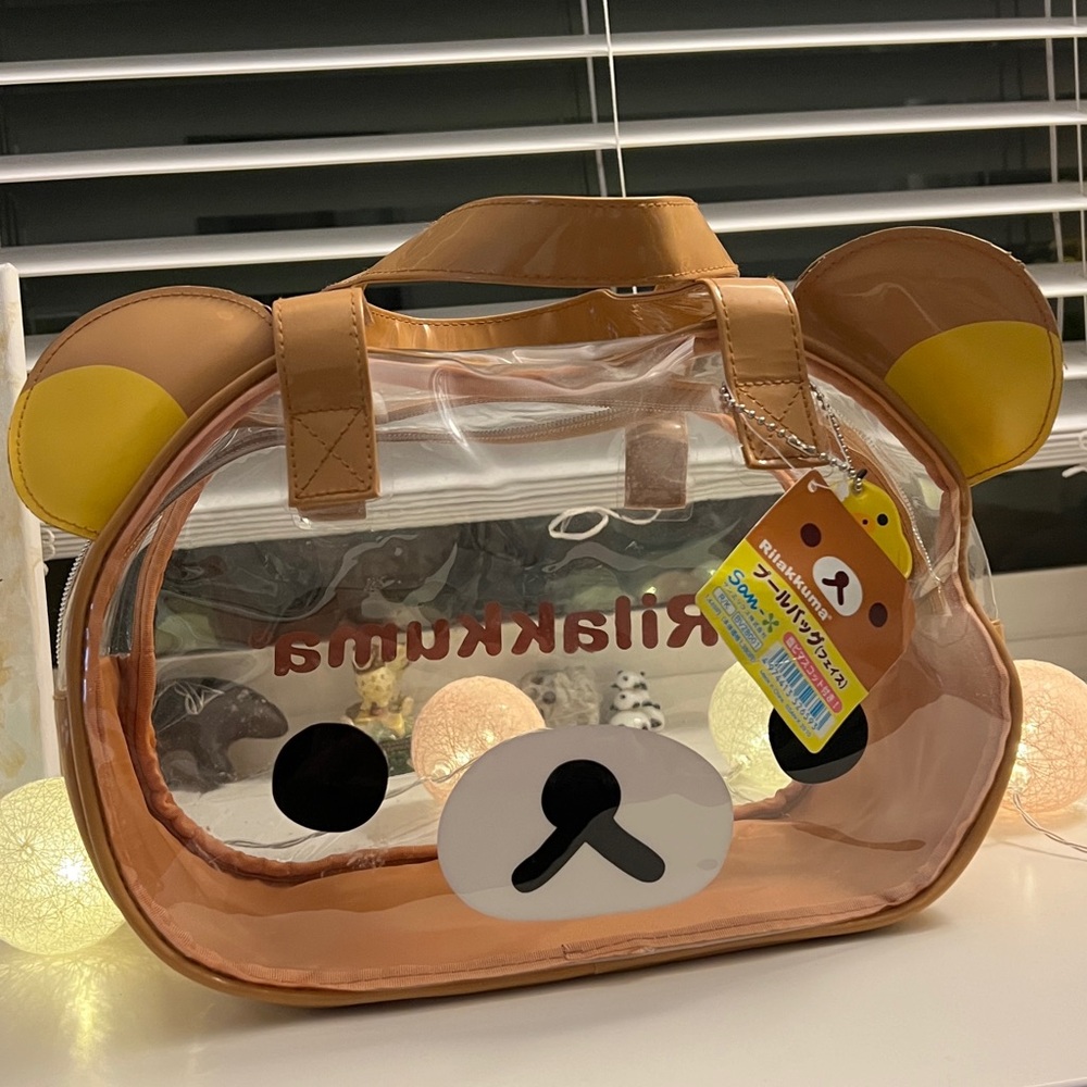 New Sanrio rilakkuma clear bag